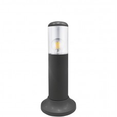 Φωτιστικό Κολωνάκι με ντουί E27 40cm Polycarbonate Γραφίτη IP54 9-40931